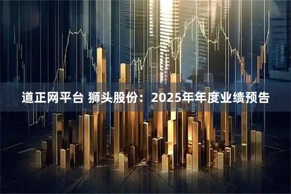 道正网平台 狮头股份：2025年年度业绩预告